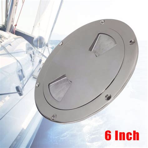 6 Marine Screw Out Deck Plate Inspection Hatch 316 Stainless Steel