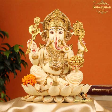 Buy Sudarshan Arts Ganesha Statue Big Ganesh Statue Dust Marble