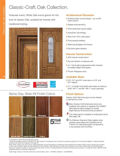 Therma Tru Door Color Chart