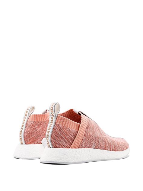 Adidas X Kith X Naked Nmd Cs Primeknit Se Sneakers Pink Farfetch Uk