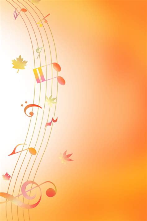 Fantasy Yellow Line Musical Notes Music Background Wallpaper Image For ...