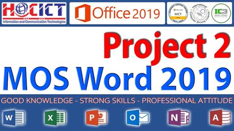 Project 2 MOS Word 2019 HOCICT S Questions MOS 2019 Practice Exam