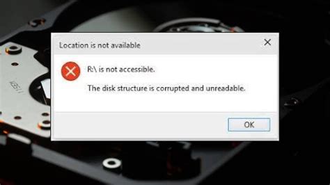 The Disk Structure Is Corrupted And Unreadable Fixed