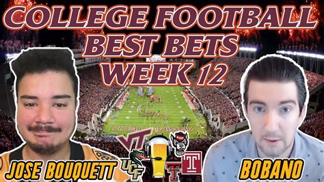 NCAA Football Week 12 Best Bets Predictions With Bobano 11 17 23