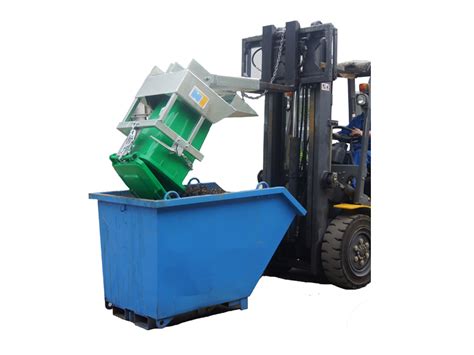 Wheelie Bin Tipper Forklift Attachment Longhe Intelligent Equipment