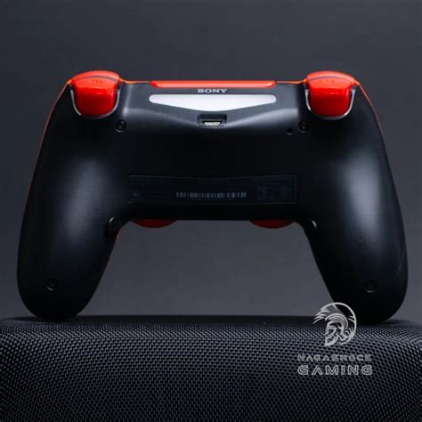 Orange Red Ps Custom Modded Controller Nagashock Gaming