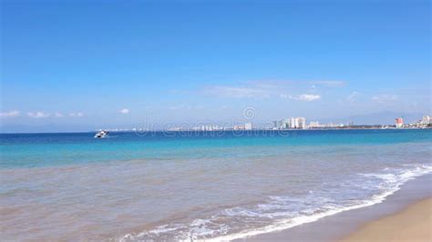 Famous Puerto Vallarta Sea Promenade El Malecon With Ocean Lookouts