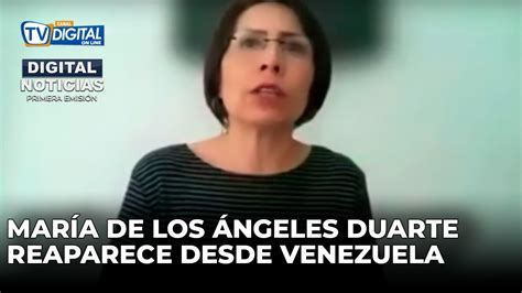 Mar A De Los Ngeles Duarte Reaparece Desde Venezuela Y Revela