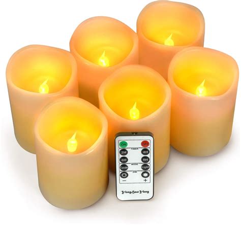 Flameless Candles Led Candles Set Of 6 D3 X H4 Battery Operated