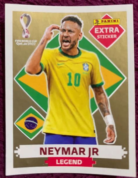 Figurinha Legend Gold Neymar Jr Rara Copa 2022 Item P Esporte E