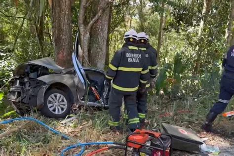 Tragédia na BR 101 três pessoas morrem após carro bater em árvore no