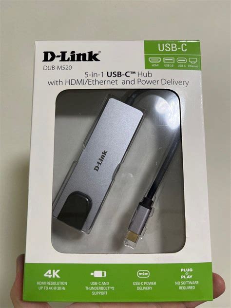 D Link Dub M520 5 In 1 Usb Type C Hub With Hdmiethernet And Power