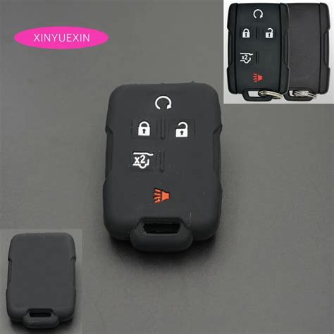 Xinyuexin Silicone Rubber Car Key Cover For Sierra Yukon For Chevrolet