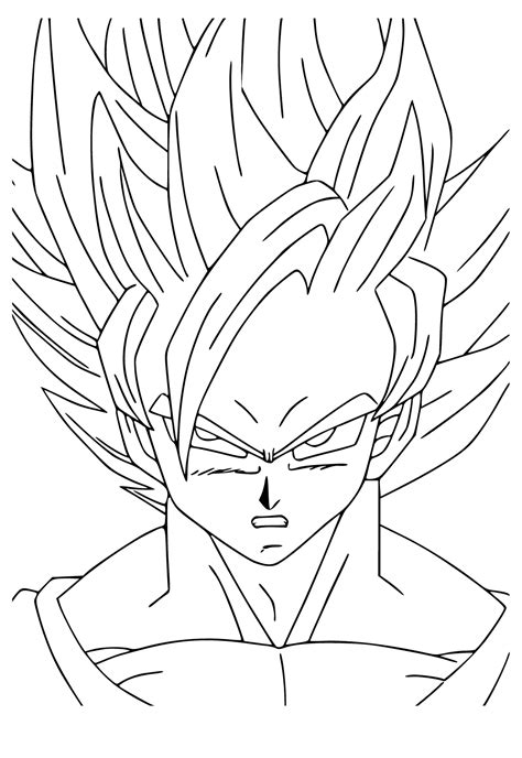 Dbz Goku Super Saiyan 4 Coloring Pages