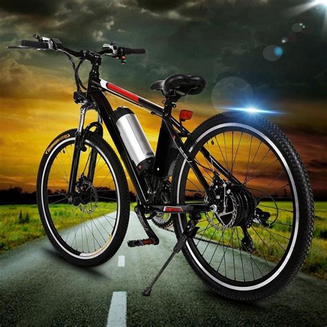 Inch Wheel Aluminum Alloy Frame Mountain Bike Cycling Bicycle Black