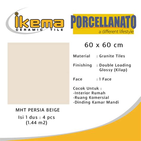 Jual Granit Ikema Persia Beige 60 X 60 Cream Polos Double Loading By