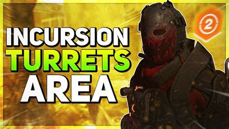 How To Beat Part One Of The Incursion Turrets Area The Division