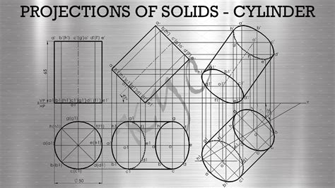 Projections Of Solids Cylinder Solidworks Drawing Mode Youtube