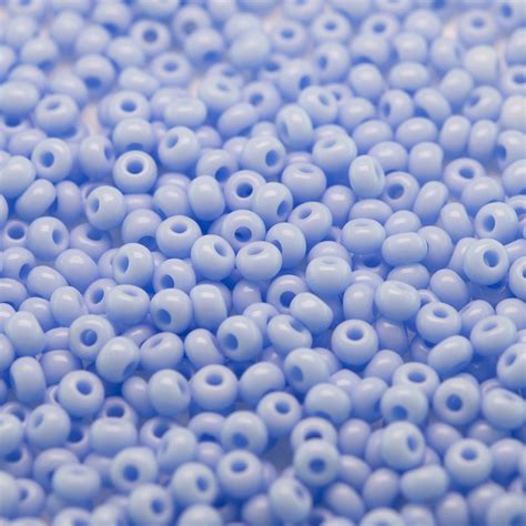 Preciosa Czech Glass Seed Bead 11 0 Lavender Blue Opaque Boundless Beads