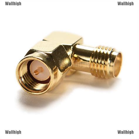 Wallhigh SMA Male To SMA Female Jack RF Adapter Connector Plug 90