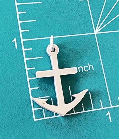 Retired Smaller Size James Avery Cross Anchor Pendant Gem