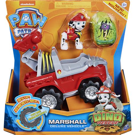 Paw Patrol 6059518 Dino Rescue Marshalls Deluxe Rev Up Vehicle With