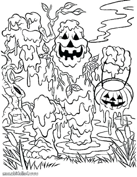 Spooky Halloween Coloring Pages At GetColorings Free Printable