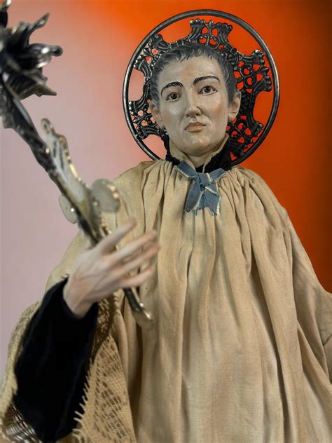 San Luigi Gonzaga 56 Cm Santo Statua Sacra Vestita Arte Devozione