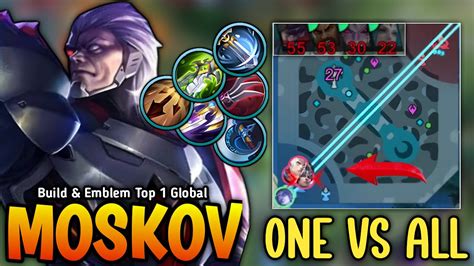 One Vs All Super Intense Battle Moskov New Gold Lane Build Emblem