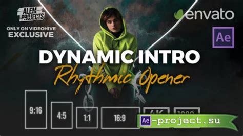 Videohive Dynamic Intro Rhythmic Opener Rhythm Slideshow