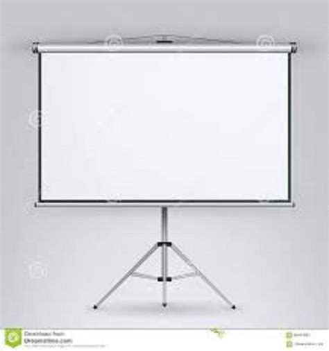 White Projector Tripod Screen Screen Size 6 X 4 Feet 43 At Rs 4500piece In Nashik