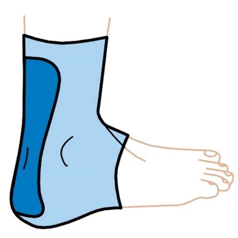 Silipos Achilles Heel Sleeve :: heel tendon gel cushion