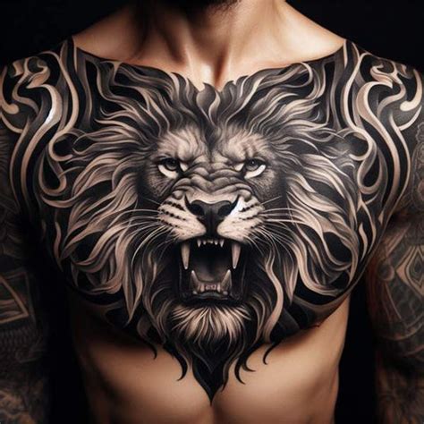 128 Charming Chest Tattoo Ideas For Men To Empower You – Tattoo ...