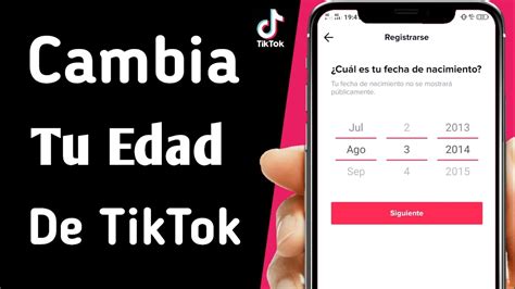 Que Fecha De Nacimiento Poner En Tik Tok Gazemedia