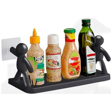 Ripley Estante Repisa Organizador De Cocina Humanoide Negro F