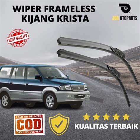 Jual Wiper Frameless Kijang Krista Lx Lgx Ssx Sapuan Kaca Mobil Model