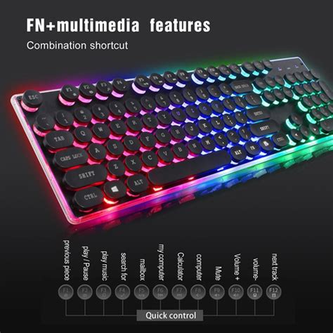 Teclado De Membrana Zerodate Kb Fio Para Jogos Retroi