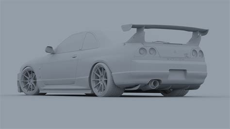 Nissan Gt R R33 3d Model Turbosquid 1337034