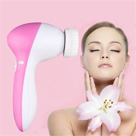 1pcs 5 In 1 Body Face Skin Care Cleaning Wash Brush Spa Facial Beauty Relief Massagerhome Use