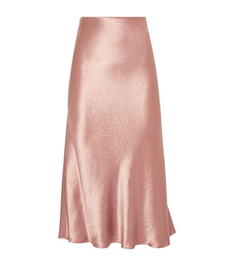 Womens Max Mara Leisure Pink Satin Alessio Skirt Harrods US