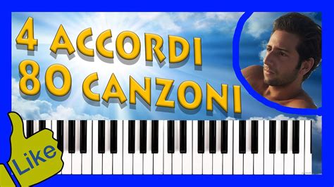 4 Accordi 40 Canzoni Al Pianoforte PRIMA PARTE YouTube