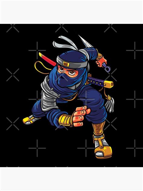 Ninja Warrior Assassin Sticker Poster For Sale By Culturecoup Redbubble