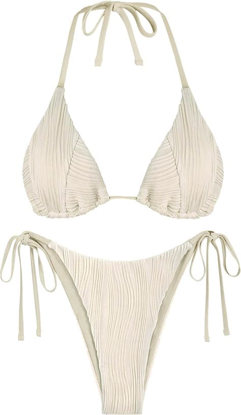 Amazon Zaful Bikini Sets For Women Halter Two Piece Swimsuit