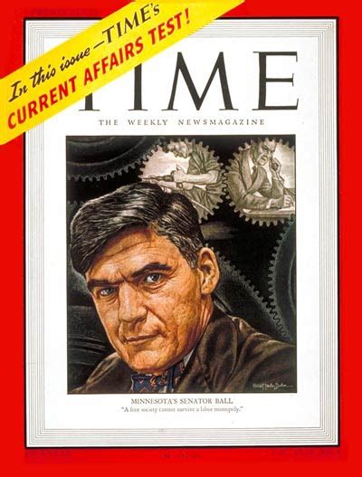 TIME Magazine Cover Sen Joseph H Ball Mar 3 1947 Congress