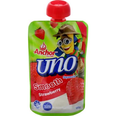 Buy Anchor Uno Yoghurt Pouch Strawberry 100g Online At Nz