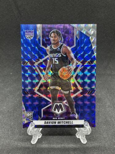 2021 22 Panini Mosaic Davion Mitchell Blue Prizm 99 Rookie RC Kings