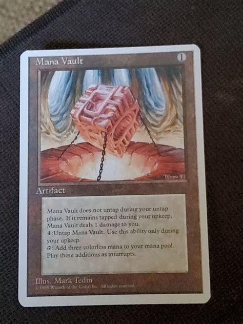 Magic The Gathering Mtg Mana Vault Fourth 4th Edition Mp 1995 Ebay