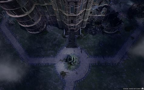 Argynvostholt West Side Curse of Strahd | [Animated Battlemap] [48x30 ...