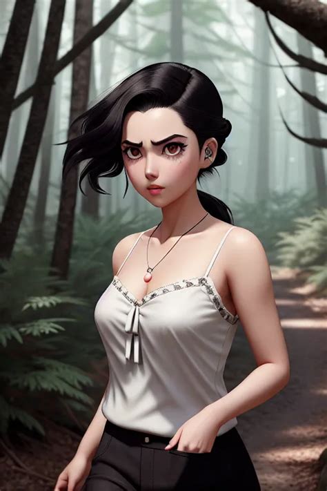 Dopamine Girl A Digital Art Of Nezuko Kamado Wearing Camisole Walking