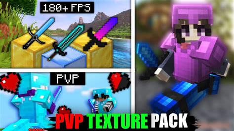 PVP TEXTURE PACK MCPE MCPE PVP TEXTURE PACK FPS BOOST YouTube